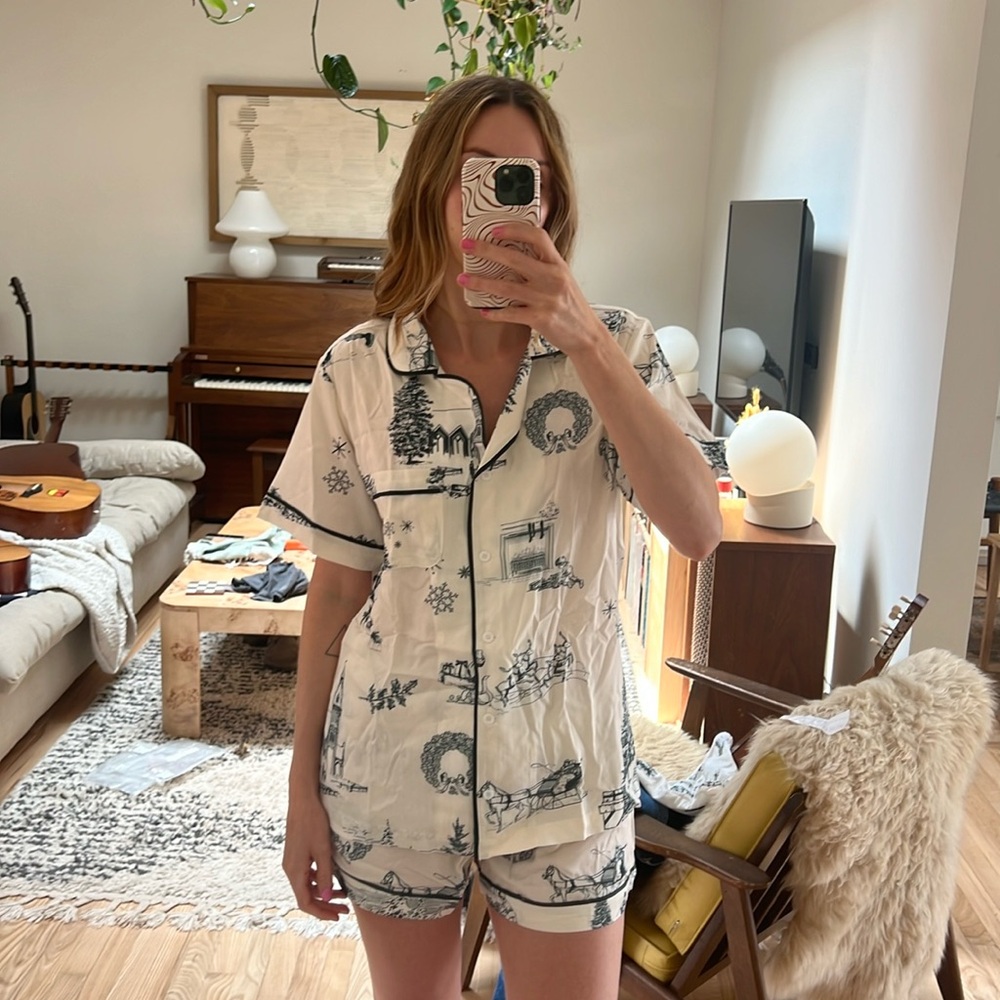 Katie Kime Toile Pajama Set